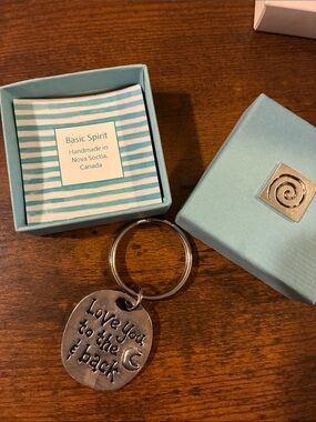 Love You to the Moon & Back' Keychain
